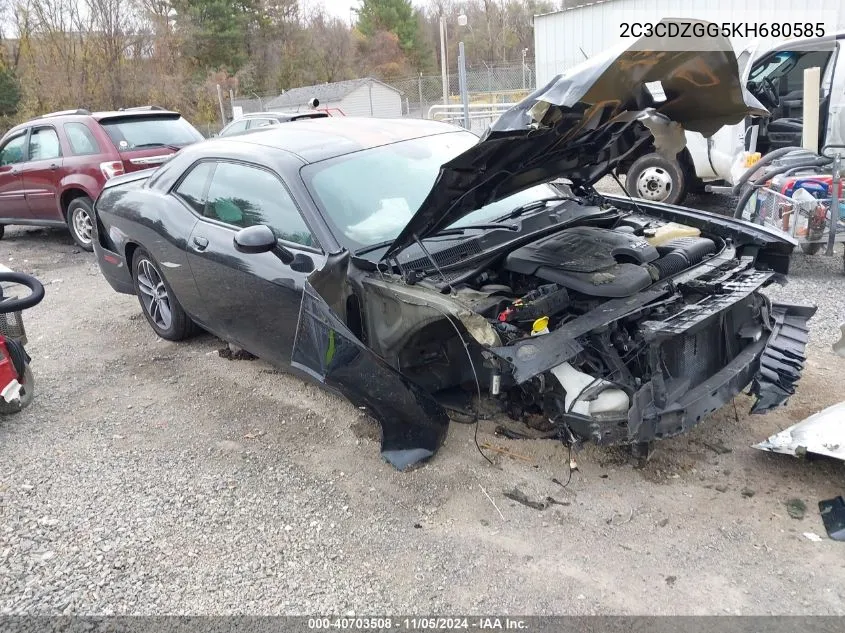 2019 Dodge Challenger Sxt Awd VIN: 2C3CDZGG5KH680585 Lot: 40703508