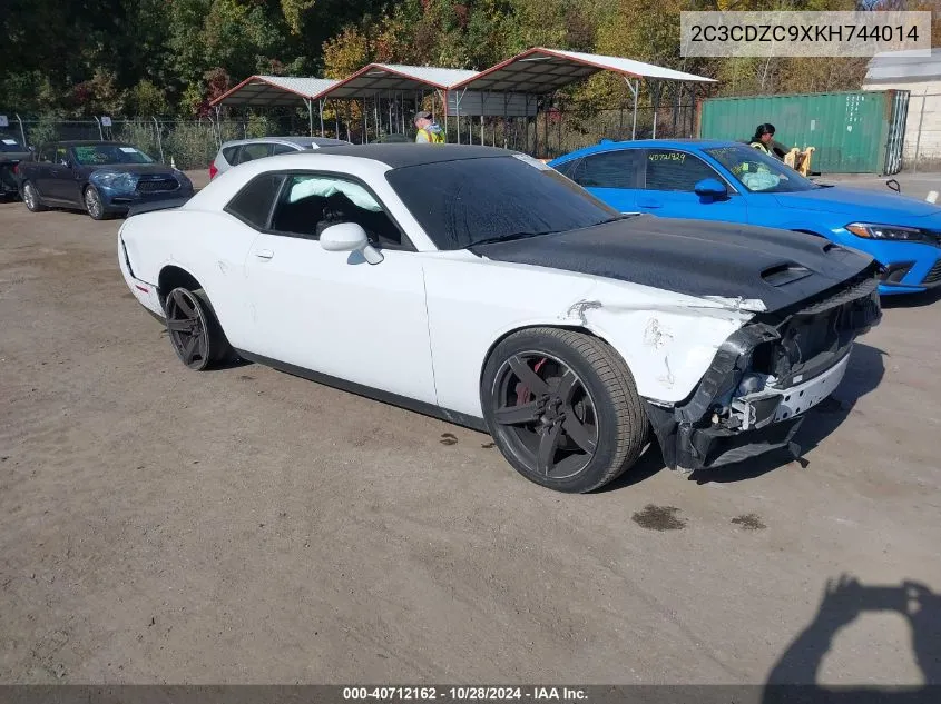 2019 Dodge Challenger Srt Hellcat VIN: 2C3CDZC9XKH744014 Lot: 40712162