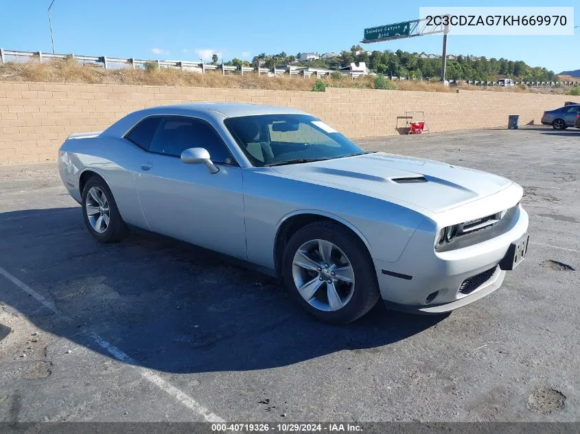 2019 Dodge Challenger Sxt VIN: 2C3CDZAG7KH669970 Lot: 40719326