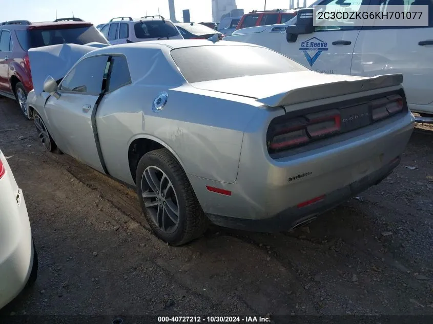 2C3CDZKG6KH701077 2019 Dodge Challenger Gt Awd