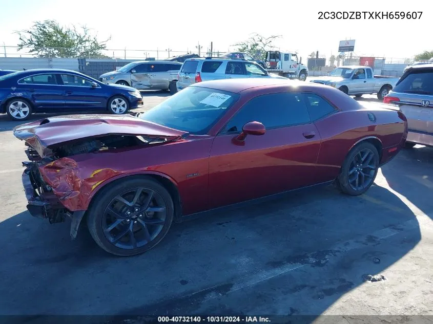 2019 Dodge Challenger R/T VIN: 2C3CDZBTXKH659607 Lot: 40732140