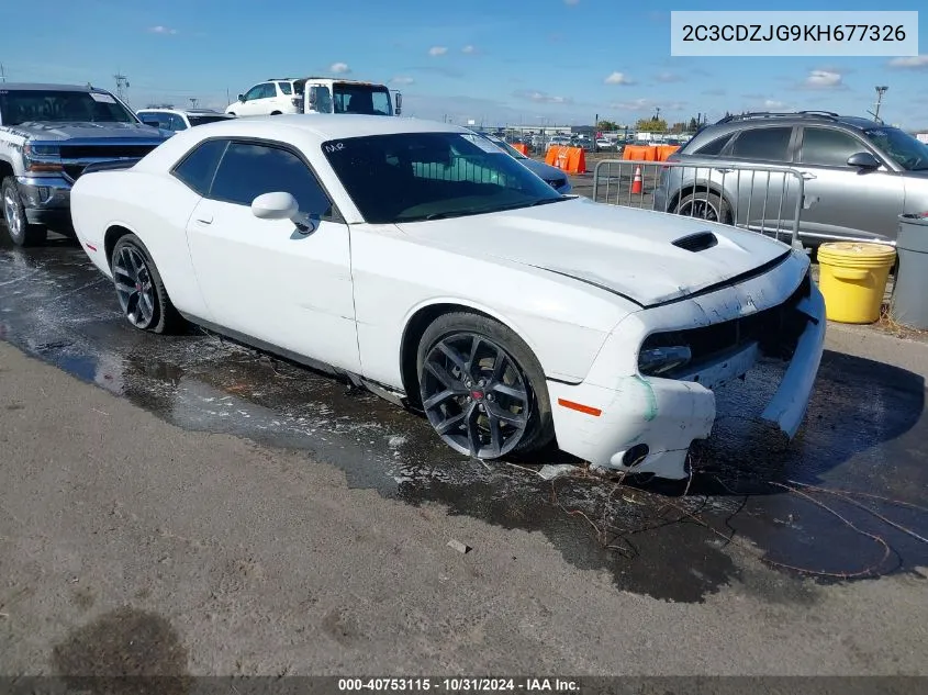 2019 Dodge Challenger Gt VIN: 2C3CDZJG9KH677326 Lot: 40753115