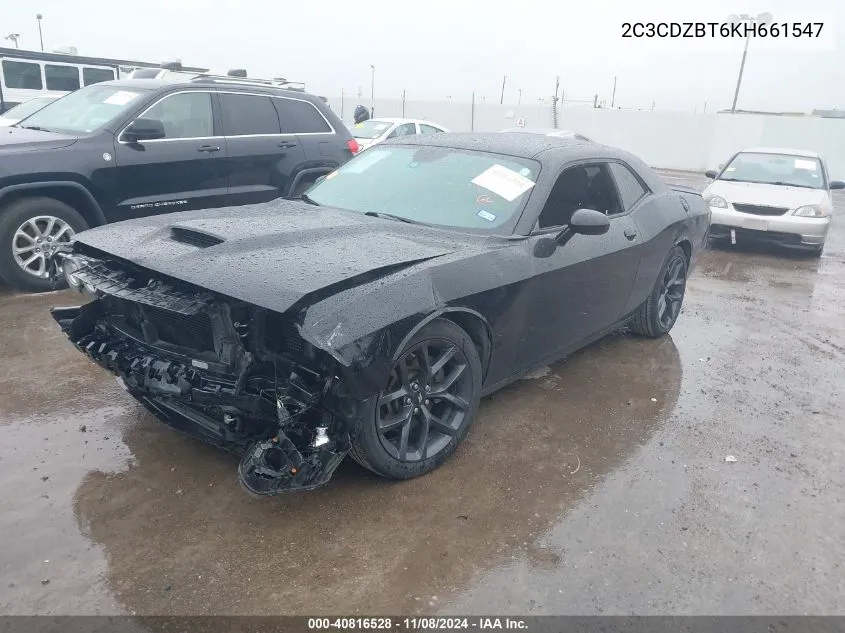 2019 Dodge Challenger R/T VIN: 2C3CDZBT6KH661547 Lot: 40816528