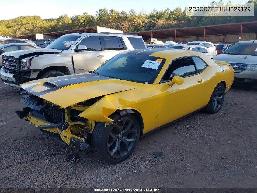 2019 Dodge Challenger R/T VIN: 2C3CDZBT1KH529179 Lot: 40821287