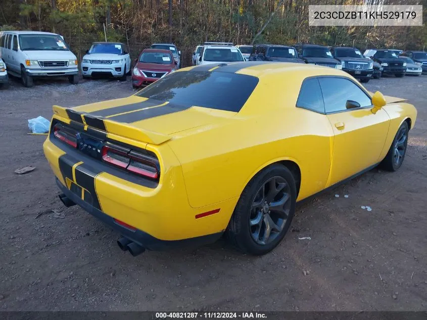 2019 Dodge Challenger R/T VIN: 2C3CDZBT1KH529179 Lot: 40821287