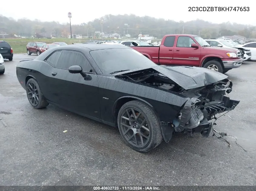 2C3CDZBT8KH747653 2019 Dodge Challenger R/T