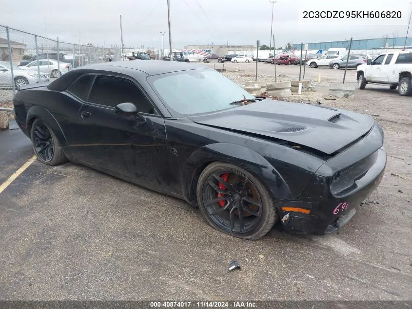 2019 Dodge Challenger Srt Hellcat VIN: 2C3CDZC95KH606820 Lot: 40874017