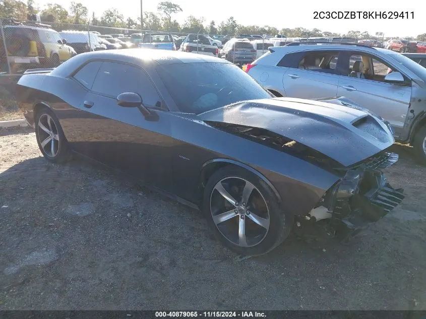 2019 Dodge Challenger R/T VIN: 2C3CDZBT8KH629411 Lot: 40879065