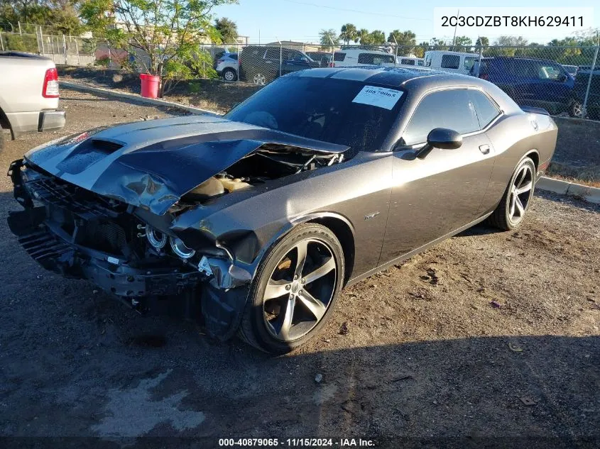 2019 Dodge Challenger R/T VIN: 2C3CDZBT8KH629411 Lot: 40879065