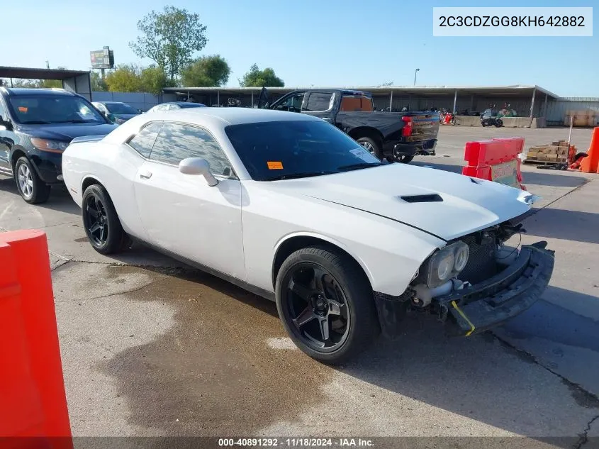 2019 Dodge Challenger Sxt Awd VIN: 2C3CDZGG8KH642882 Lot: 40891292