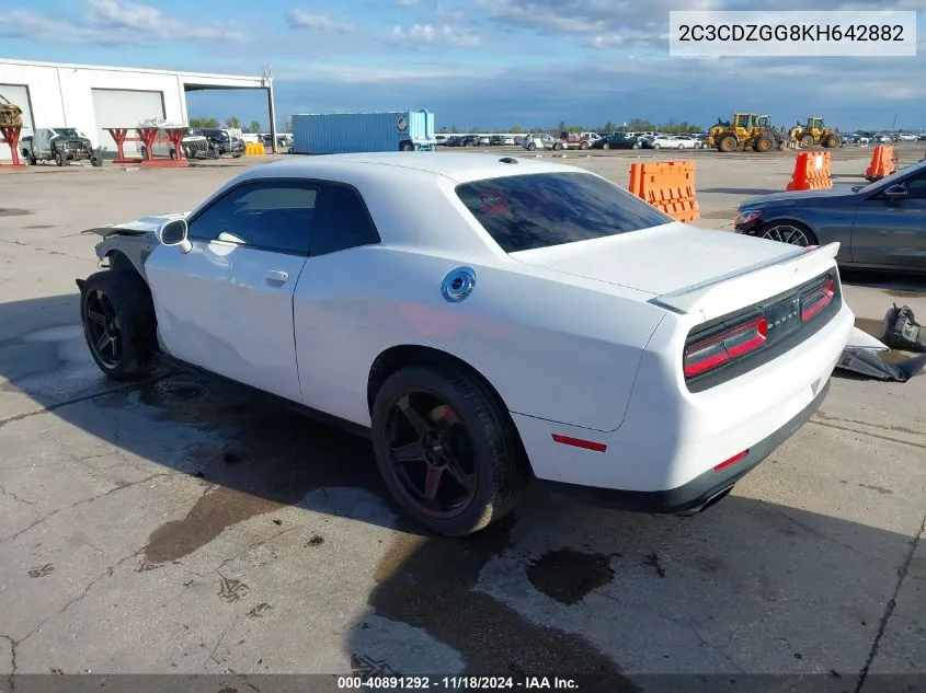 2019 Dodge Challenger Sxt Awd VIN: 2C3CDZGG8KH642882 Lot: 40891292