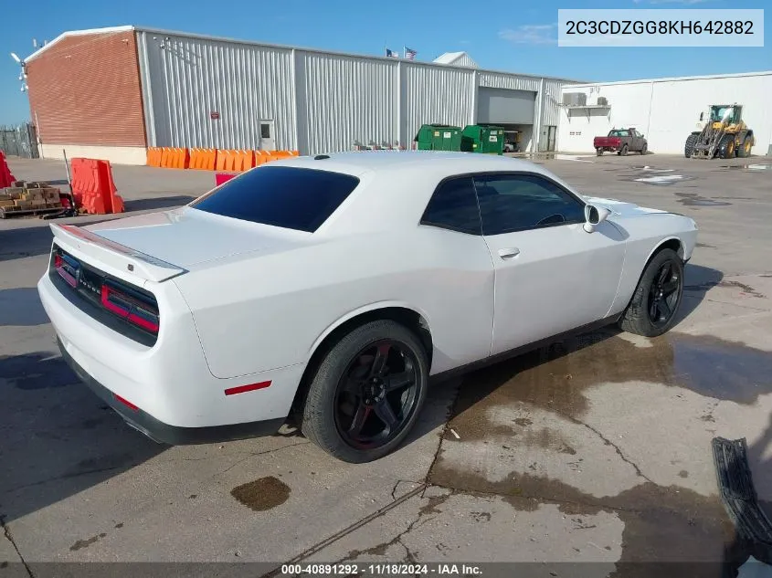 2019 Dodge Challenger Sxt Awd VIN: 2C3CDZGG8KH642882 Lot: 40891292