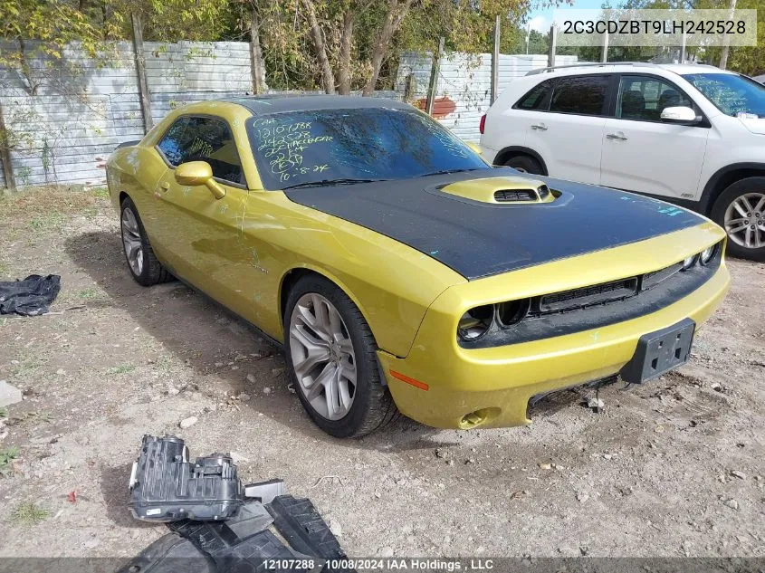 2020 Dodge Challenger R/T VIN: 2C3CDZBT9LH242528 Lot: 12107288