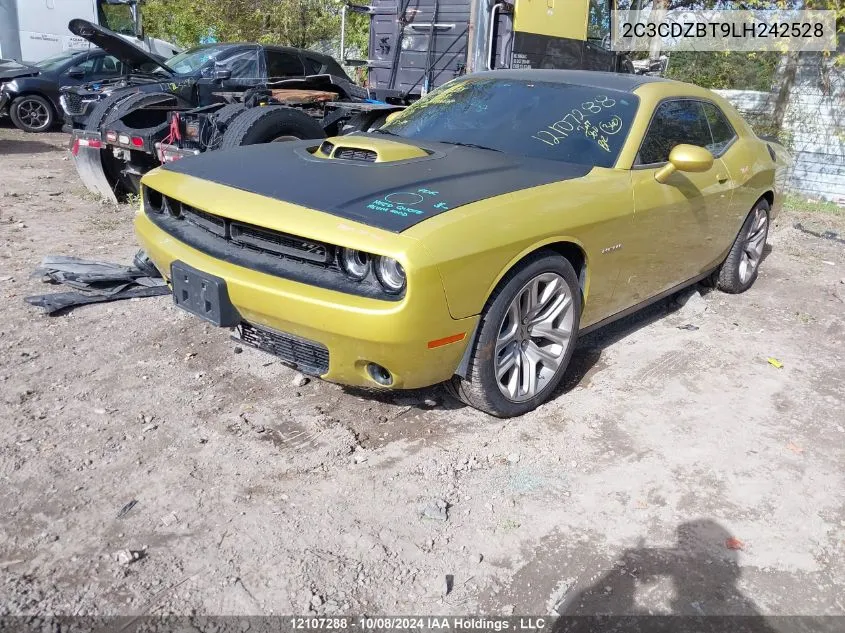 2020 Dodge Challenger R/T VIN: 2C3CDZBT9LH242528 Lot: 12107288