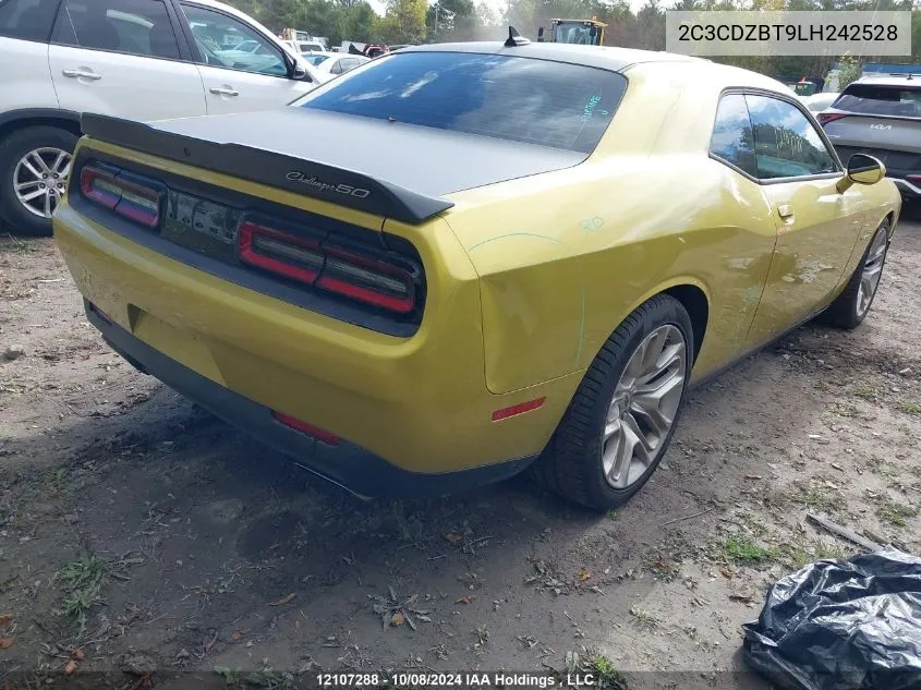 2020 Dodge Challenger R/T VIN: 2C3CDZBT9LH242528 Lot: 12107288