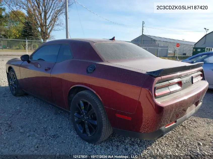 2C3CDZKG5LH187420 2020 Dodge Challenger Gt