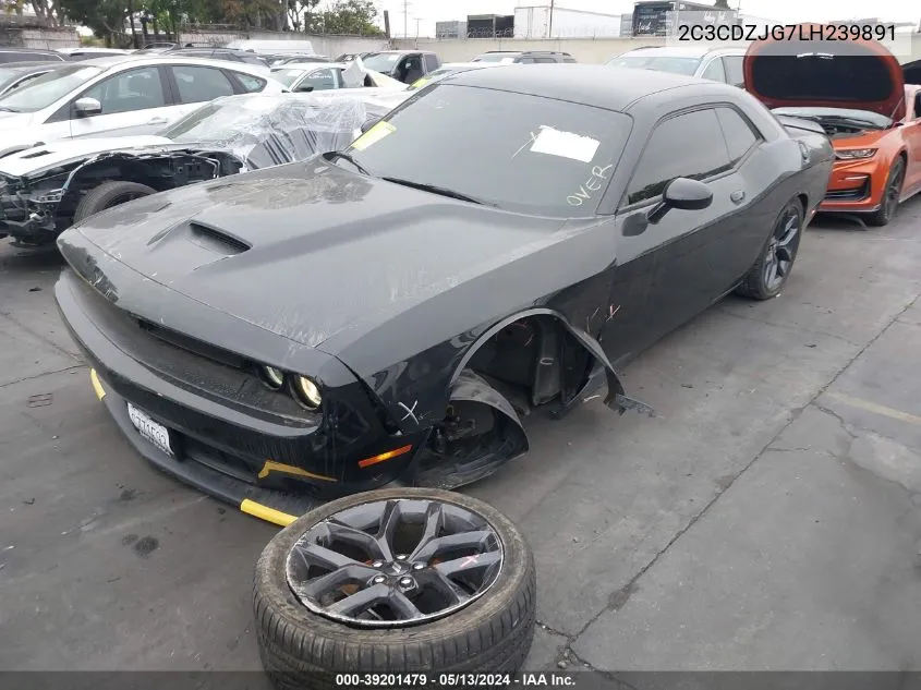 2020 Dodge Challenger Gt VIN: 2C3CDZJG7LH239891 Lot: 39201479