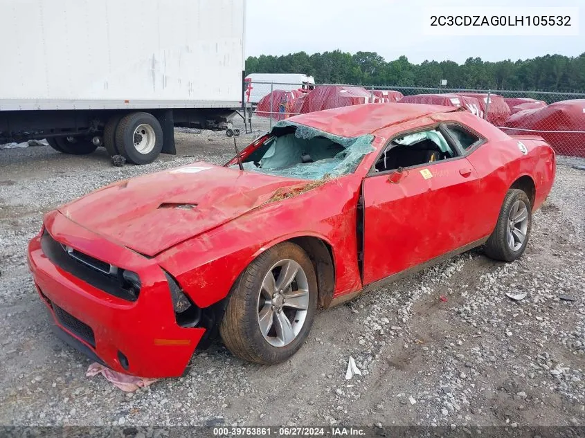 2020 Dodge Challenger Sxt VIN: 2C3CDZAG0LH105532 Lot: 39753861