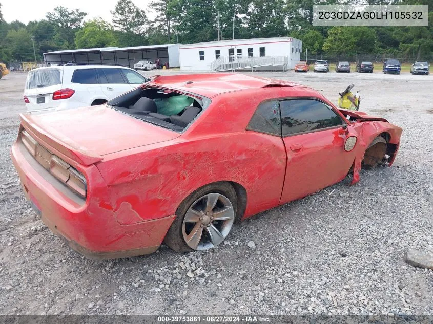 2020 Dodge Challenger Sxt VIN: 2C3CDZAG0LH105532 Lot: 39753861