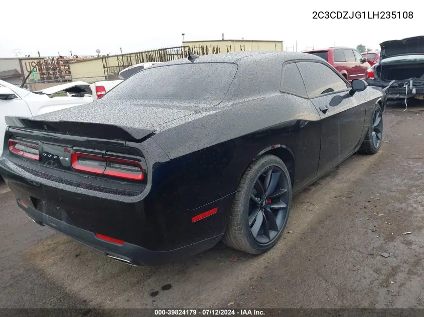 2020 Dodge Challenger Gt VIN: 2C3CDZJG1LH235108 Lot: 39824179