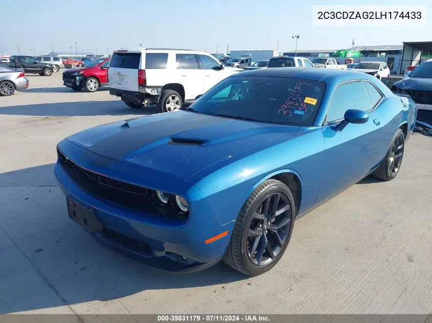 2020 Dodge Challenger Sxt VIN: 2C3CDZAG2LH174433 Lot: 39831179