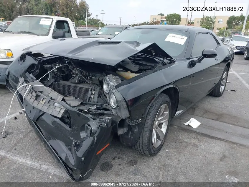 2020 Dodge Challenger Sxt VIN: 2C3CDZAGXLH188872 Lot: 39962049