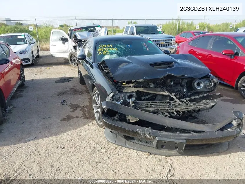 2020 Dodge Challenger R/T VIN: 2C3CDZBTXLH240139 Lot: 40005620