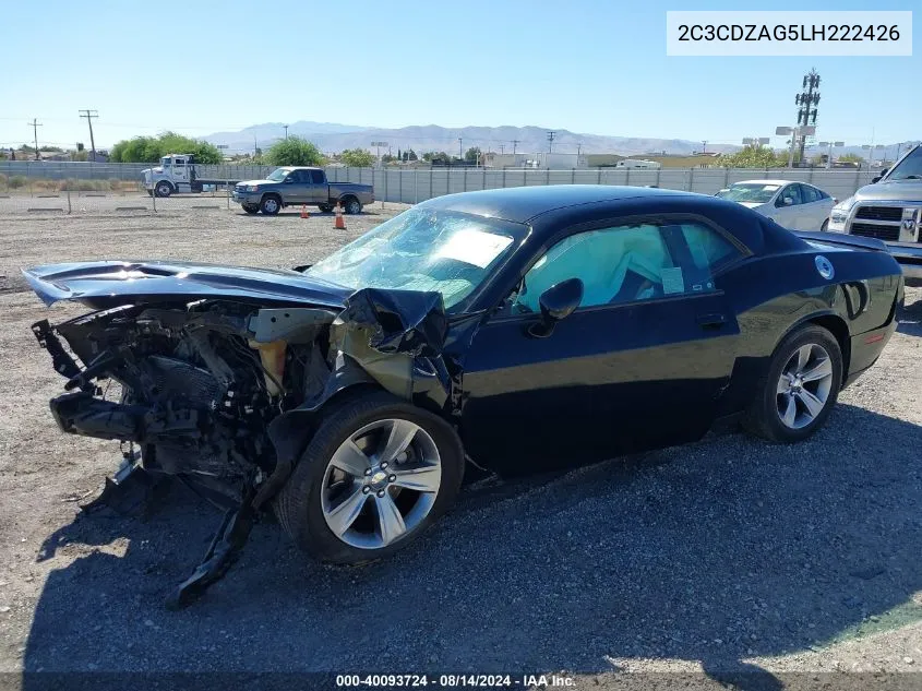 2020 Dodge Challenger Sxt VIN: 2C3CDZAG5LH222426 Lot: 40093724