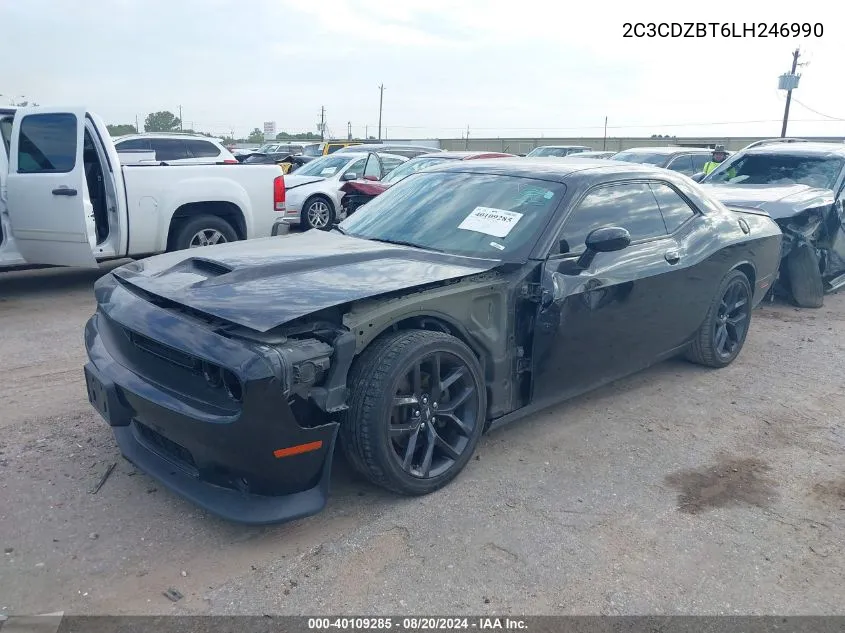 2020 Dodge Challenger R/T VIN: 2C3CDZBT6LH246990 Lot: 40109285