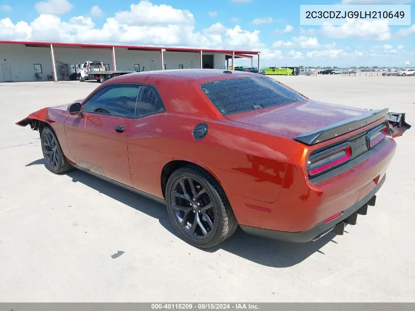 2C3CDZJG9LH210649 2020 Dodge Challenger Gt