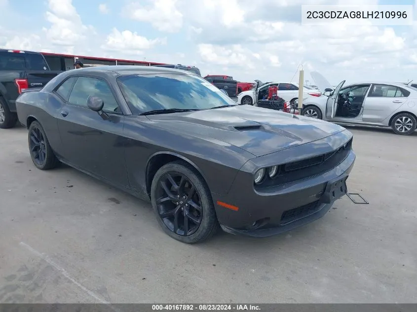 2020 Dodge Challenger Sxt VIN: 2C3CDZAG8LH210996 Lot: 40167892