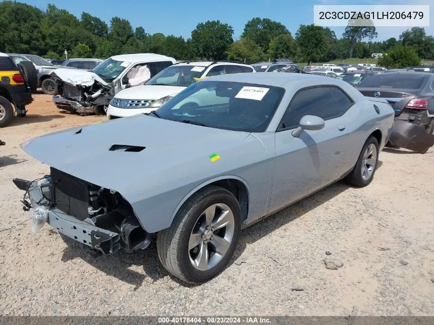 2C3CDZAG1LH206479 2020 Dodge Challenger Sxt