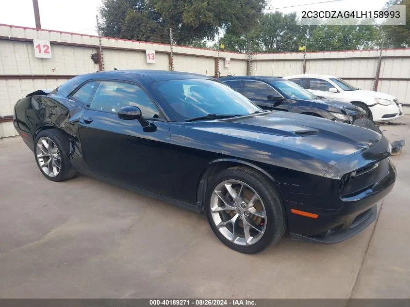 2020 Dodge Challenger Sxt VIN: 2C3CDZAG4LH158993 Lot: 40189271