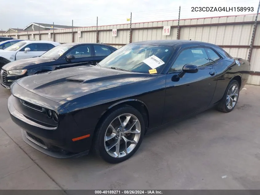 2020 Dodge Challenger Sxt VIN: 2C3CDZAG4LH158993 Lot: 40189271