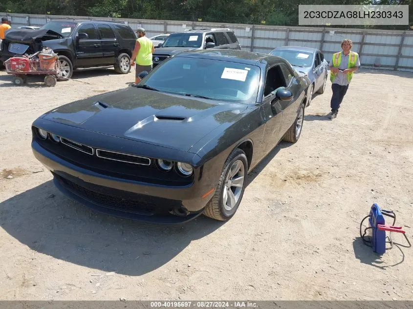 2020 Dodge Challenger Sxt VIN: 2C3CDZAG8LH230343 Lot: 40195697