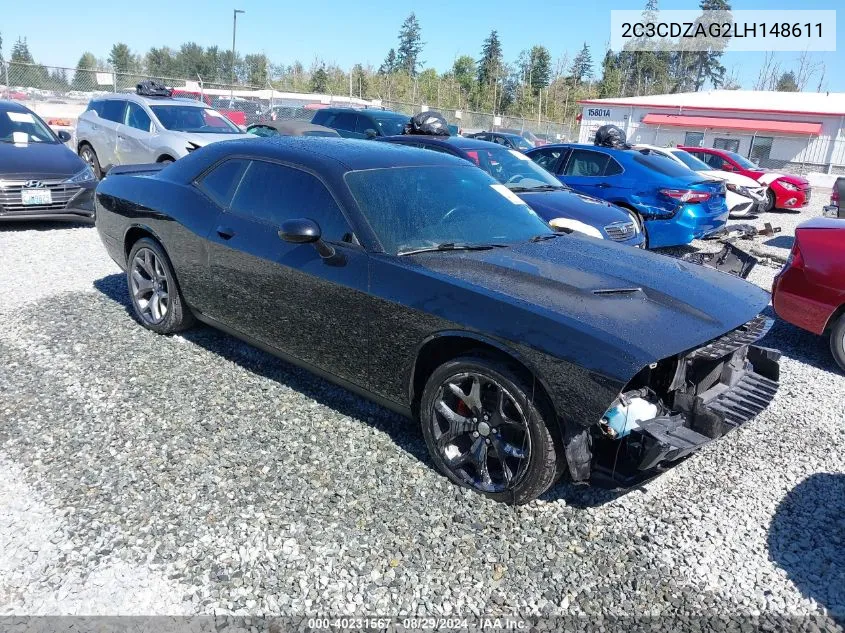 2C3CDZAG2LH148611 2020 Dodge Challenger Sxt