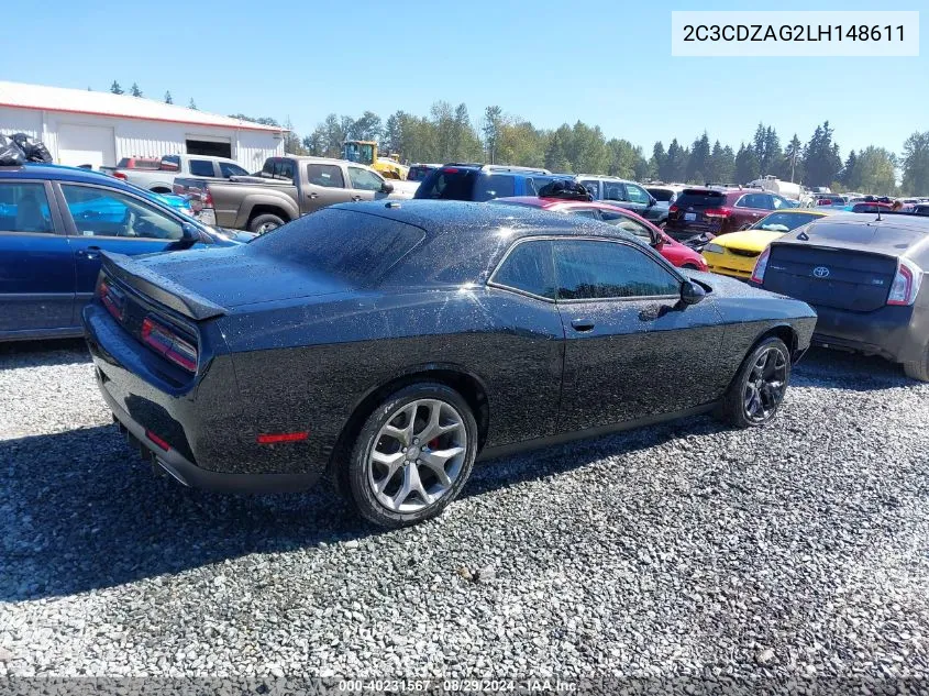 2C3CDZAG2LH148611 2020 Dodge Challenger Sxt