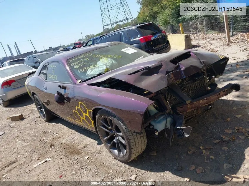 2020 Dodge Challenger R/T Scat Pack VIN: 2C3CDZFJ2LH159645 Lot: 40279057