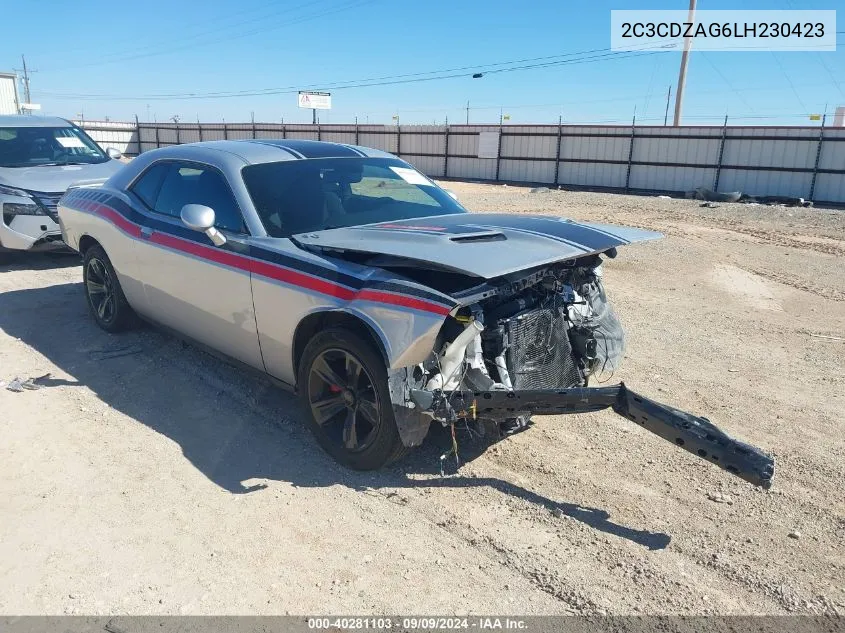 2020 Dodge Challenger Sxt VIN: 2C3CDZAG6LH230423 Lot: 40281103