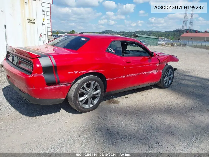 2020 Dodge Challenger Sxt Awd VIN: 2C3CDZGG7LH199237 Lot: 40296444