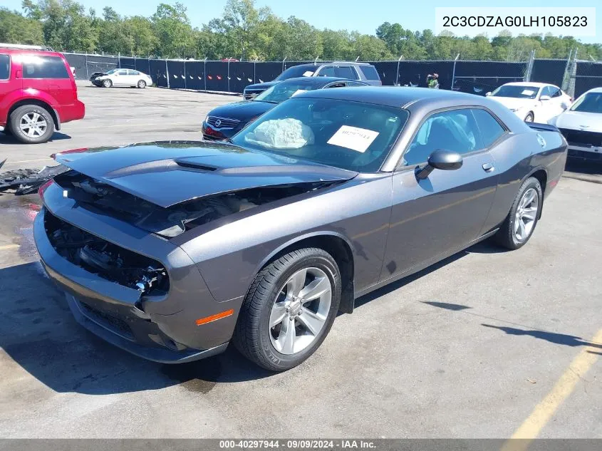 2C3CDZAG0LH105823 2020 Dodge Challenger Sxt