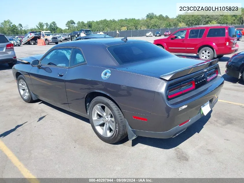 2C3CDZAG0LH105823 2020 Dodge Challenger Sxt