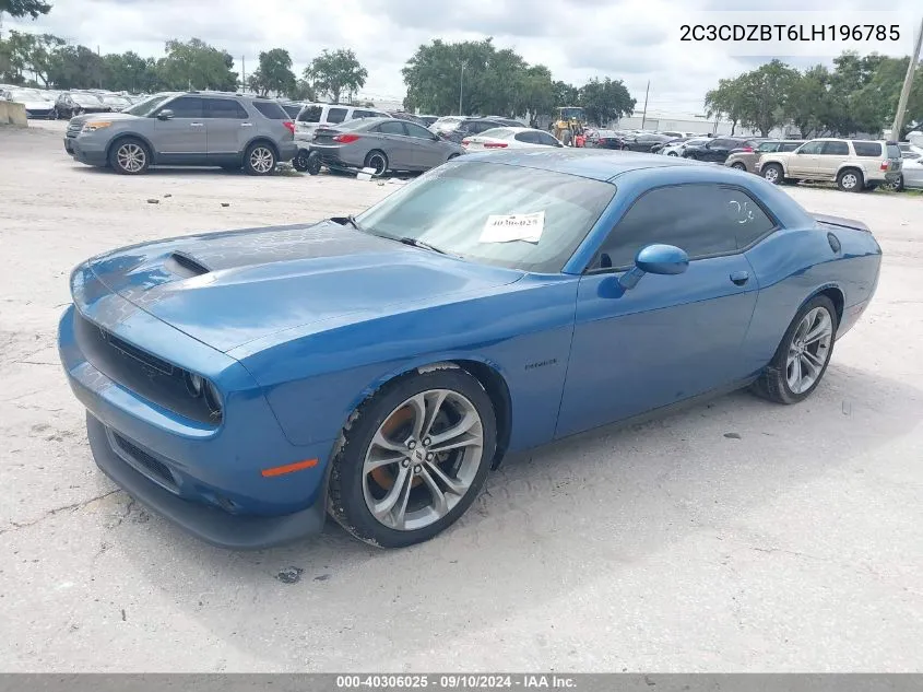 2020 Dodge Challenger R/T VIN: 2C3CDZBT6LH196785 Lot: 40306025