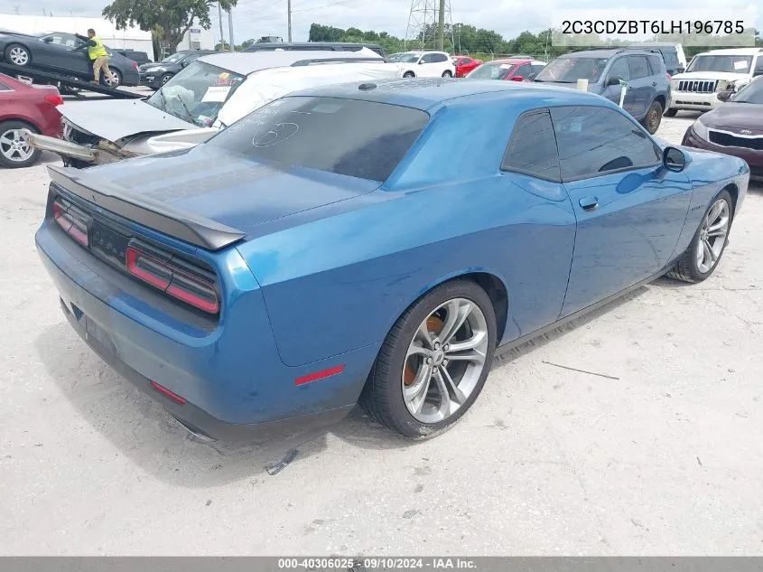 2020 Dodge Challenger R/T VIN: 2C3CDZBT6LH196785 Lot: 40306025