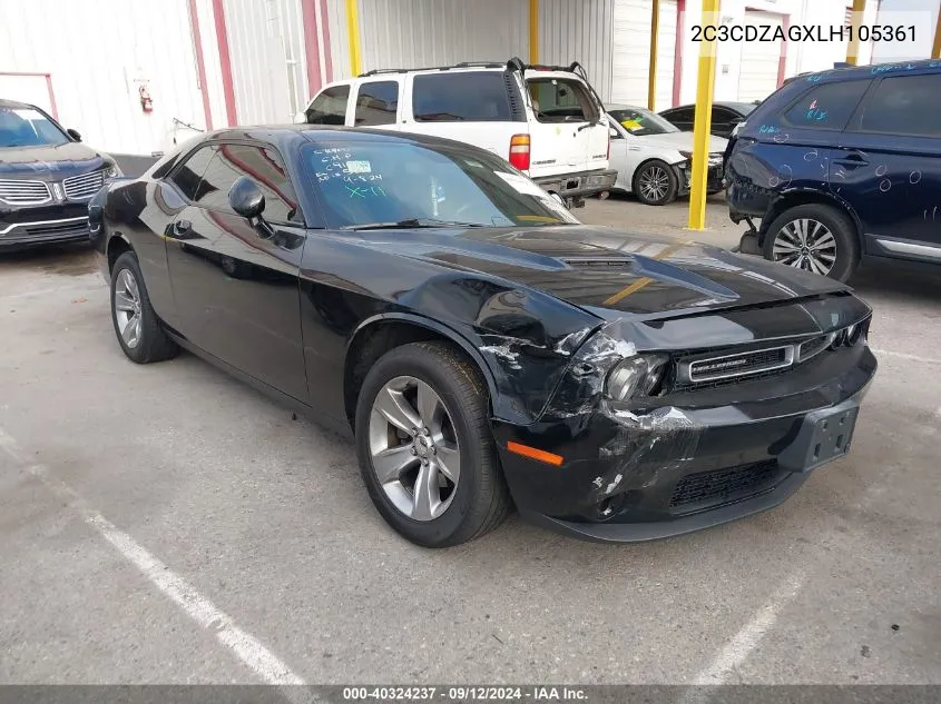 2020 Dodge Challenger Sxt VIN: 2C3CDZAGXLH105361 Lot: 40324237