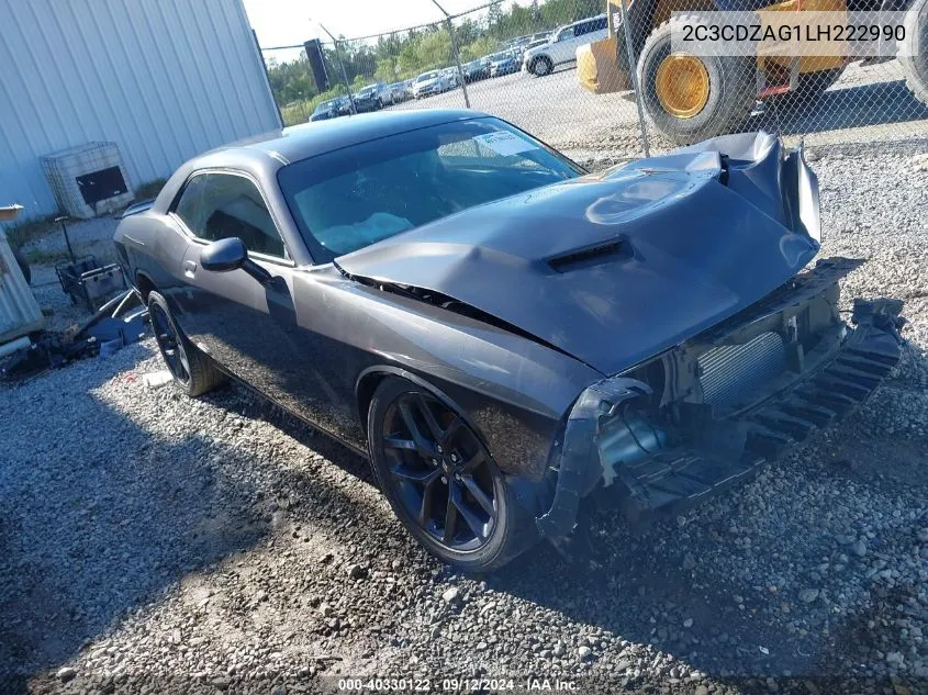 2020 Dodge Challenger Sxt VIN: 2C3CDZAG1LH222990 Lot: 40330122