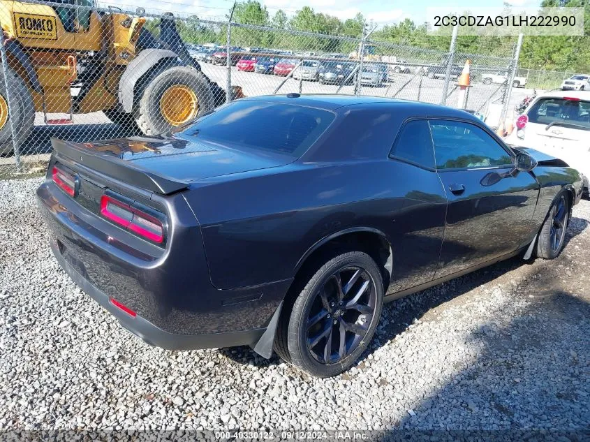 2020 Dodge Challenger Sxt VIN: 2C3CDZAG1LH222990 Lot: 40330122