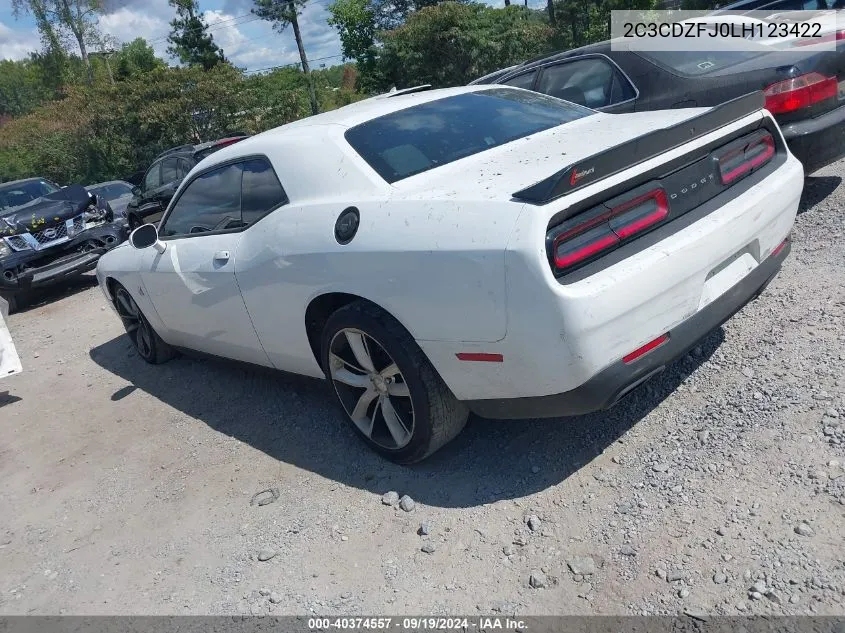 2020 Dodge Challenger R/T Scat Pack VIN: 2C3CDZFJ0LH123422 Lot: 40374557