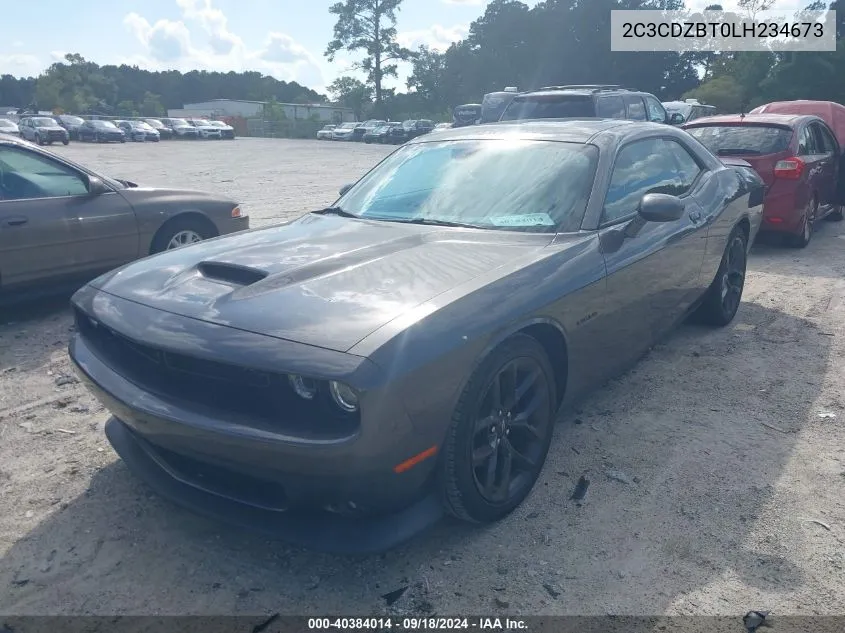 2020 Dodge Challenger R/T VIN: 2C3CDZBT0LH234673 Lot: 40384014