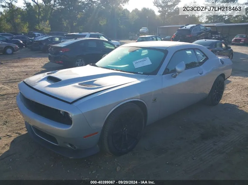 2020 Dodge Challenger R/T Scat Pack VIN: 2C3CDZFJ7LH218463 Lot: 40399067